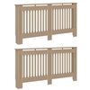 vidaXL Radiatorlock 2 st Sonoma-ek 152 x 19 x 81,5 cm Konstruerat tr&auml;