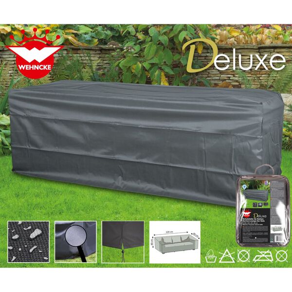 Happy People &Ouml;verdrag f&ouml;r loungegrupp Deluxe 220x80x80 cm gr&aring;