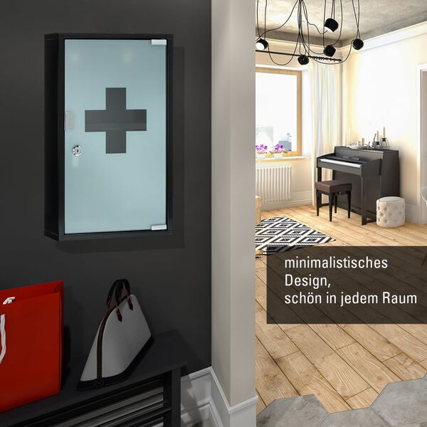 FIRST AID ONLY F&ouml;rsta hj&auml;lpen-sk&aring;p 30x12x50 cm svart