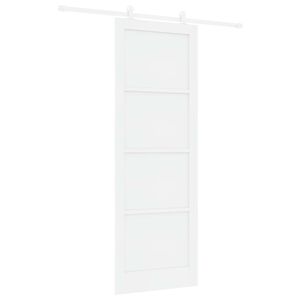 vidaXL Skjutd&ouml;rr Vit 83 x 232 cm Massiv furu