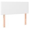 vidaXL S&auml;nggavel vit 100 x 5 x 78/88 cm konstl&auml;der