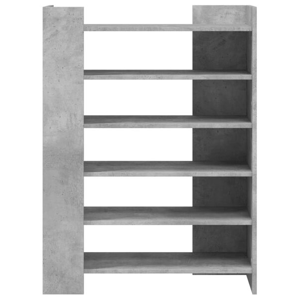 vidaXL Skosk&aring;p betonggr&aring; 74,5x37,5x100 cm konstruerat tr&auml;