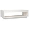vidaXL Soffbord vit 110x50x33,5 cm massiv furu