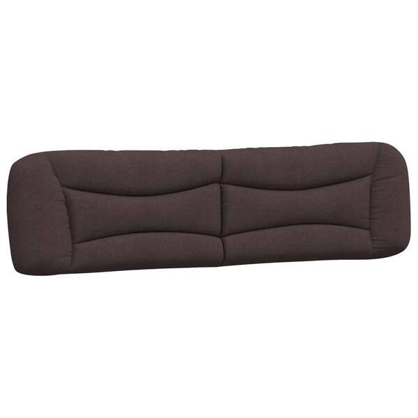 vidaXL Headboard Cushion "Hvar" Dark Brown 200 cm Fabric