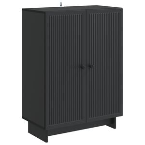 vidaXL Sideboard Svart 66 x 34,5 x 90 cm Konstruerat tr&auml;