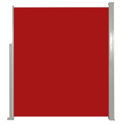 vidaXL Sidomarkis för uteplats 180 x 300 cm röd