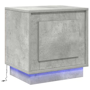 vidaXL Nattduksbord Betonggr&aring; 44 x 34,5 x 45 cm Konstruerat tr&auml;