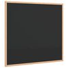 vidaXL Griffeltavla med massiv fururam svart 60x55 cm