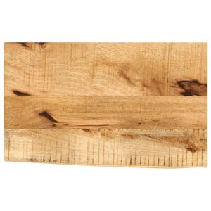 vidaXL Bordsskiva 40x20x2,5 cm levande kant massivt grovt mangotr&auml;