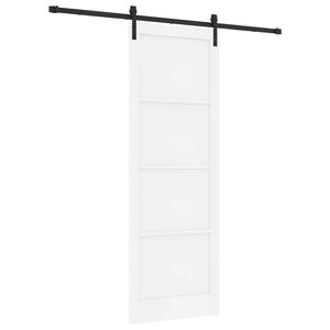 vidaXL Skjutd&ouml;rr Vit 83 x 232 cm Massiv furu