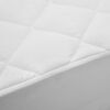 vidaXL Kviltat madrasskydd vit 90x200 cm tungt