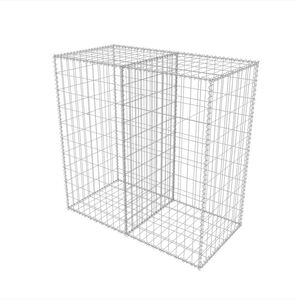 vidaXL Gabionkorg galvaniserat st&aring;l 100x50x100 cm