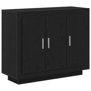 vidaXL Sideboard Svart Ek 92 x 35 x 75 cm Konstruerat tr&auml;