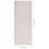 vidaXL Ryamatta halkfri 57x150 cm beige