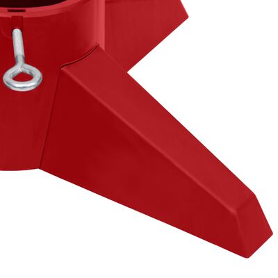 vidaXL Julgransfot röd 55,5x55,5x15 cm