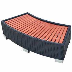 vidaXL Spatrappa konstrotting 92x45x25 cm svart