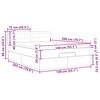 vidaXL Ottoman sängram med madrass cappuccino 140x200 cm konstläder