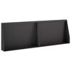 vidaXL St&ouml;dv&auml;gg 2 st 60 x 12 x 50 cm St&aring;l Svart