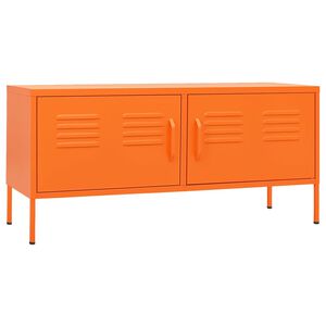 vidaXL Tv-bänk orange 105x35x50 cm stål