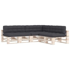 vidaXL Dynor till pallsoffa 7 st antracit