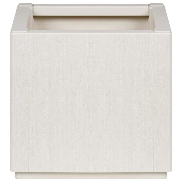 vidaXL Trädgårdsplanterare Vit 36 x 36 x 35 cm Polypropylen