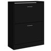 vidaXL Skosk&aring;p svart 63x24x81 cm konstruerat tr&auml;