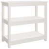 vidaXL Konsolbord vit 80x40x74 cm massiv furu