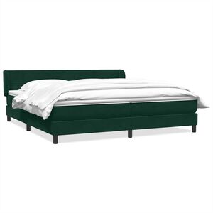 vidaXL Res&aring;rs&auml;ng med madrasser m&ouml;rkgr&ouml;n 180x220 cm sammet