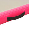 vidaXL Uppbl&aring;sbar gymnastikmatta med pump 300x100x10 cm PVC rosa