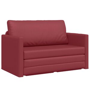 vidaXL Soffs&auml;ng Vinr&ouml;d 124 x 71 x 78 cm Konstl&auml;der