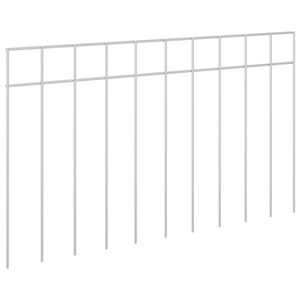 vidaXL Tr&auml;dg&aring;rdsst&auml;ngselpanel 12 st 50 x 30 cm Galvaniserat st&aring;l