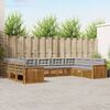 vidaXL Utomhussoffset 9 pcs Naturlig och Ljus Gr&aring; Massivt Akaciatr&auml;