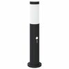 vidaXL Pollare med sensor 50 cm rostfritt st&aring;l IP44