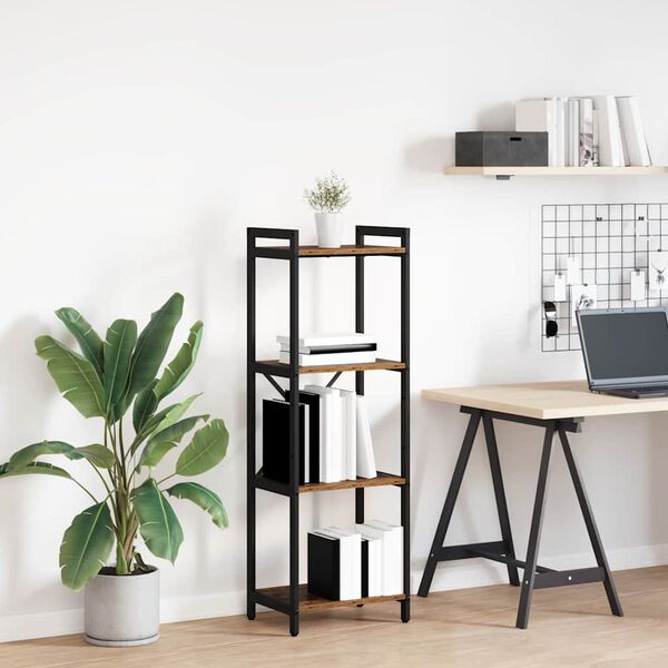 vidaXL Hyllsystem Gammalt tr&auml; 40 x 30 x 85 cm Konstruerat tr&auml;