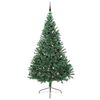 vidaXL Konstgjord F&ouml;rbelyst Julgran med 300 LED-lampor Gr&ouml;n 240 cm PVC