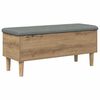 vidaXL F&ouml;rvaringsb&auml;nk med kudde Artisan-ek 102 x 42 x 46 cm
