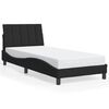 vidaXL Bed Frame without Mattress "Hanko" Black 90x200 cm Velvet