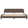 vidaXL Bed Frame "Dover" Brown 200x200 cm Faux Leather