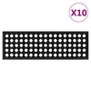 vidaXL Trappstegsmattor 10 st 25x75 cm gummi