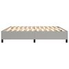 vidaXL Boxspring-sängram ljusgrå 200x200 cm tyg