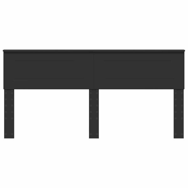 vidaXL Huvudgavel Svart Ek 200 cm Konstruerat tr&auml;