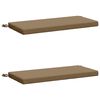 vidaXL 2-delade B&auml;nk Kuddar SOEST 2 st 100% Polyester Taupe