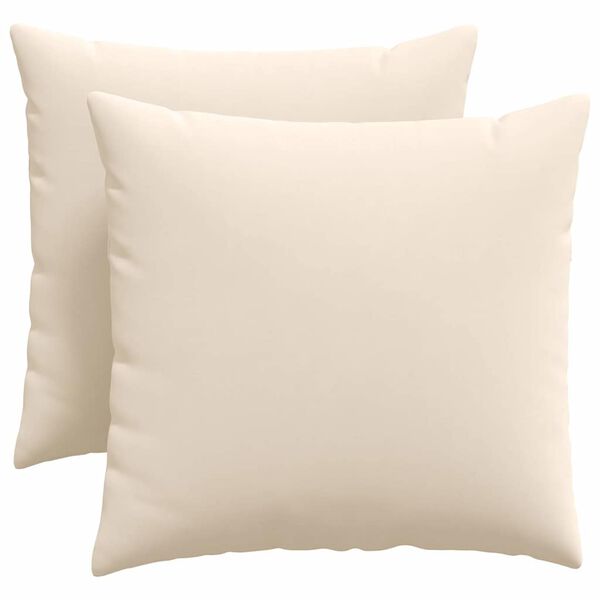 vidaXL Sofakuddar 2 pcs Beige 50 x 50 cm tyg