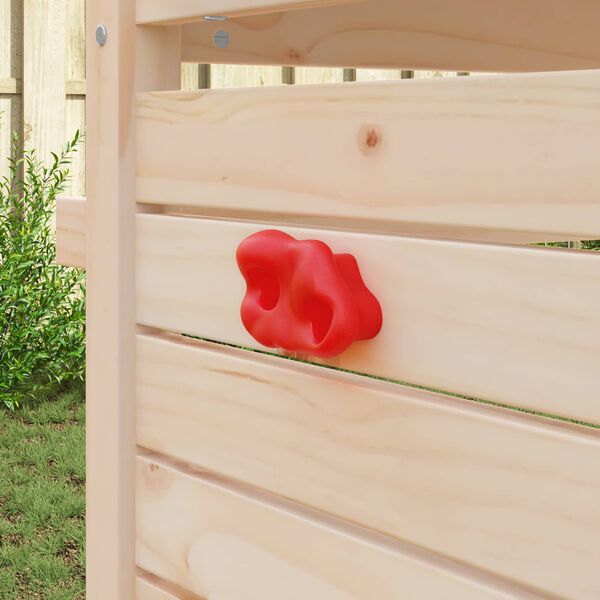 vidaXL Kl&auml;tterhandtag 12 pcs R&ouml;d 100 x 67 x 43 mm PP