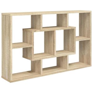 vidaXL V&auml;gghylla sonoma-ek 85x16x52,5 cm konstruerat tr&auml;