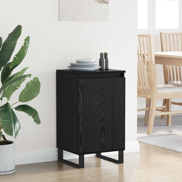 vidaXL Sideboard Svart Ek 40 x 35 x 70 cm Konstruerat tr&auml;