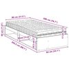 vidaXL Dagbädd med madrass vit 80x200 cm massiv furu