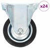 vidaXL Fasta hjul 24 st 75 mm