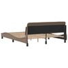 vidaXL Bed Frame "Dover" Cappuccino 160x200 cm Faux Leather