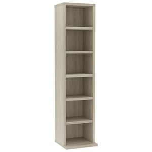 vidaXL CD-hylla sonoma-ek 21x20x88 cm konstruerat tr&auml;